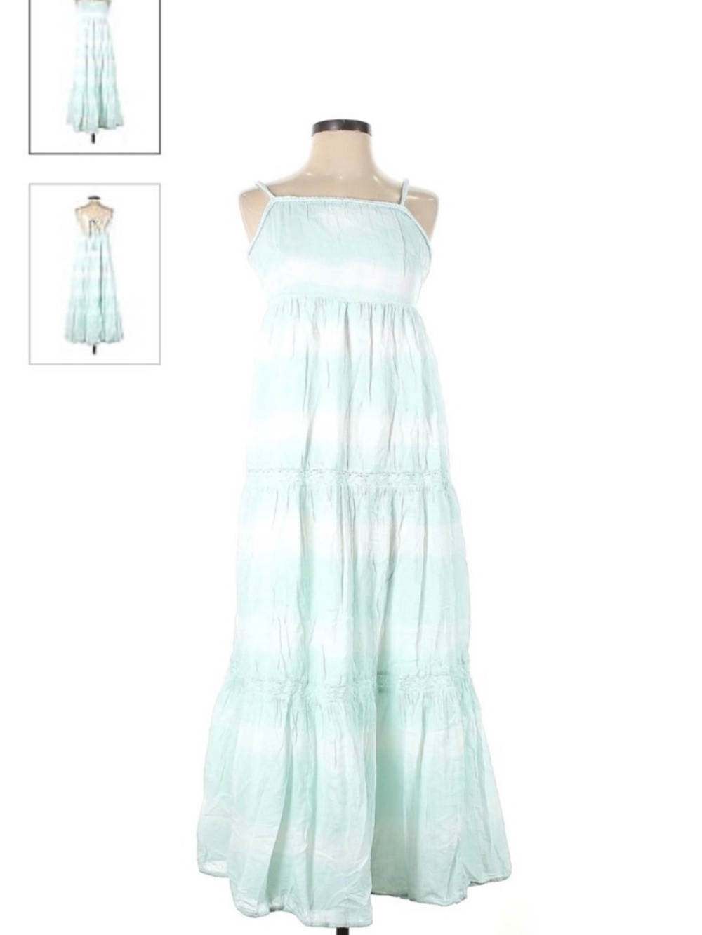 NWT Aerie Tie Dye Blue Maxi Dress XS